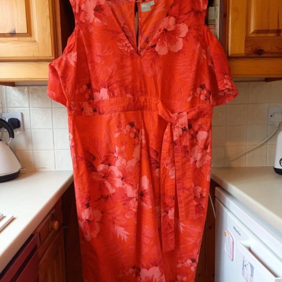 Asos cold Shoulder Dress size 24 - Picture 4 of 8